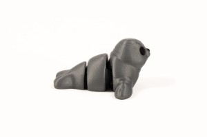 Breloczek dla dzieci zwierzęta druk 3D foka metalik fleksi wybór wzorów